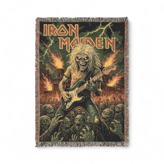 Iron Maiden Woven Blankets